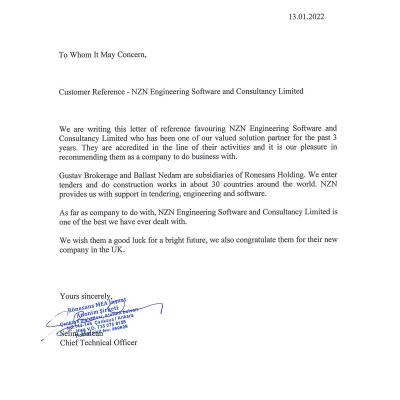 Letter Of Recommendation Ronesans